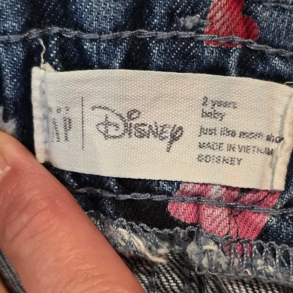 Disney Baby Gap Mickey Mouse Little Girls Shorts Size 2